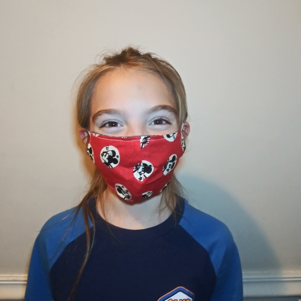 3/$18 Handmade Kid's Mickey Mouse Face Mask